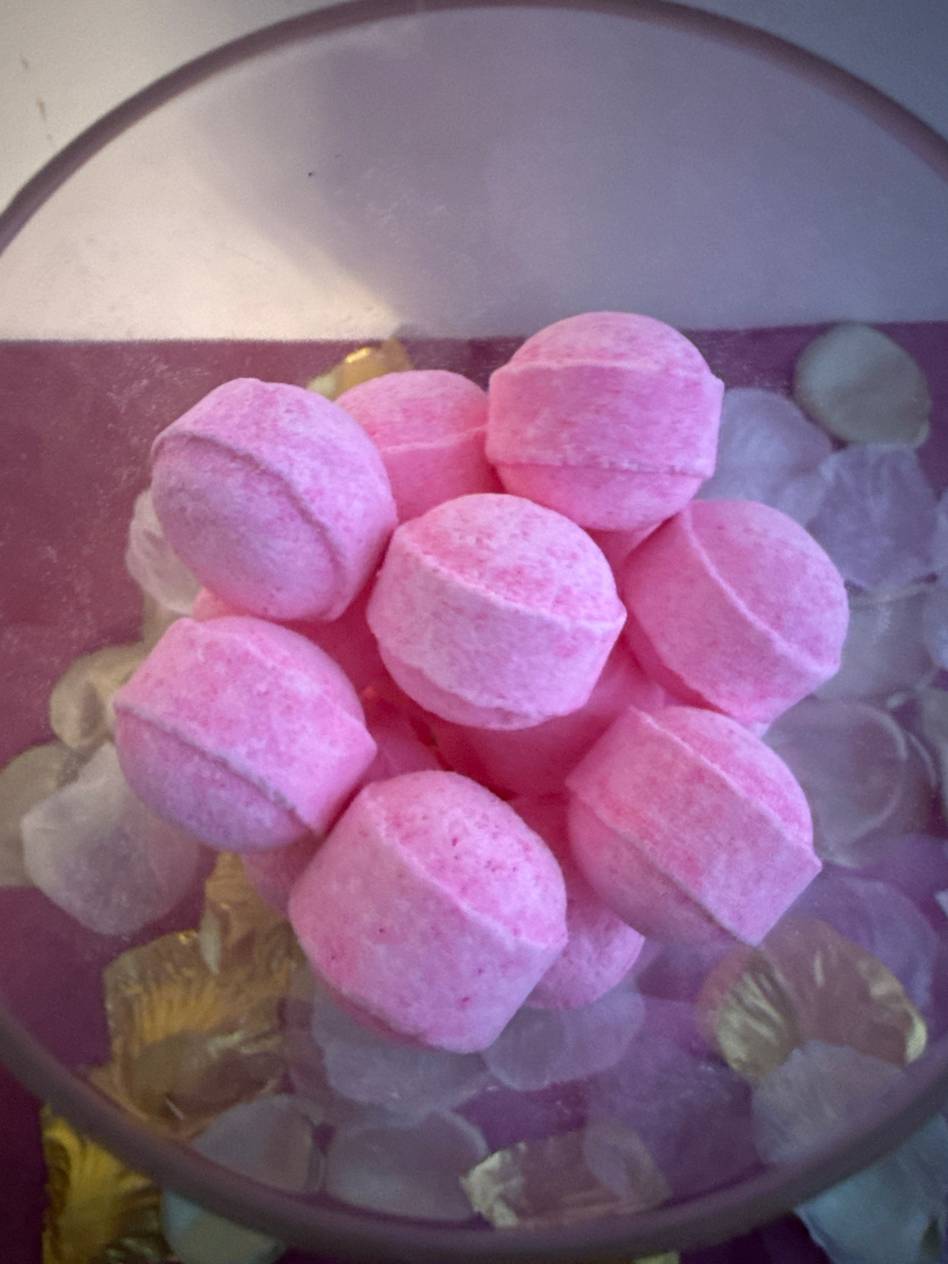 Mini-billes effervescentes parfum fraise