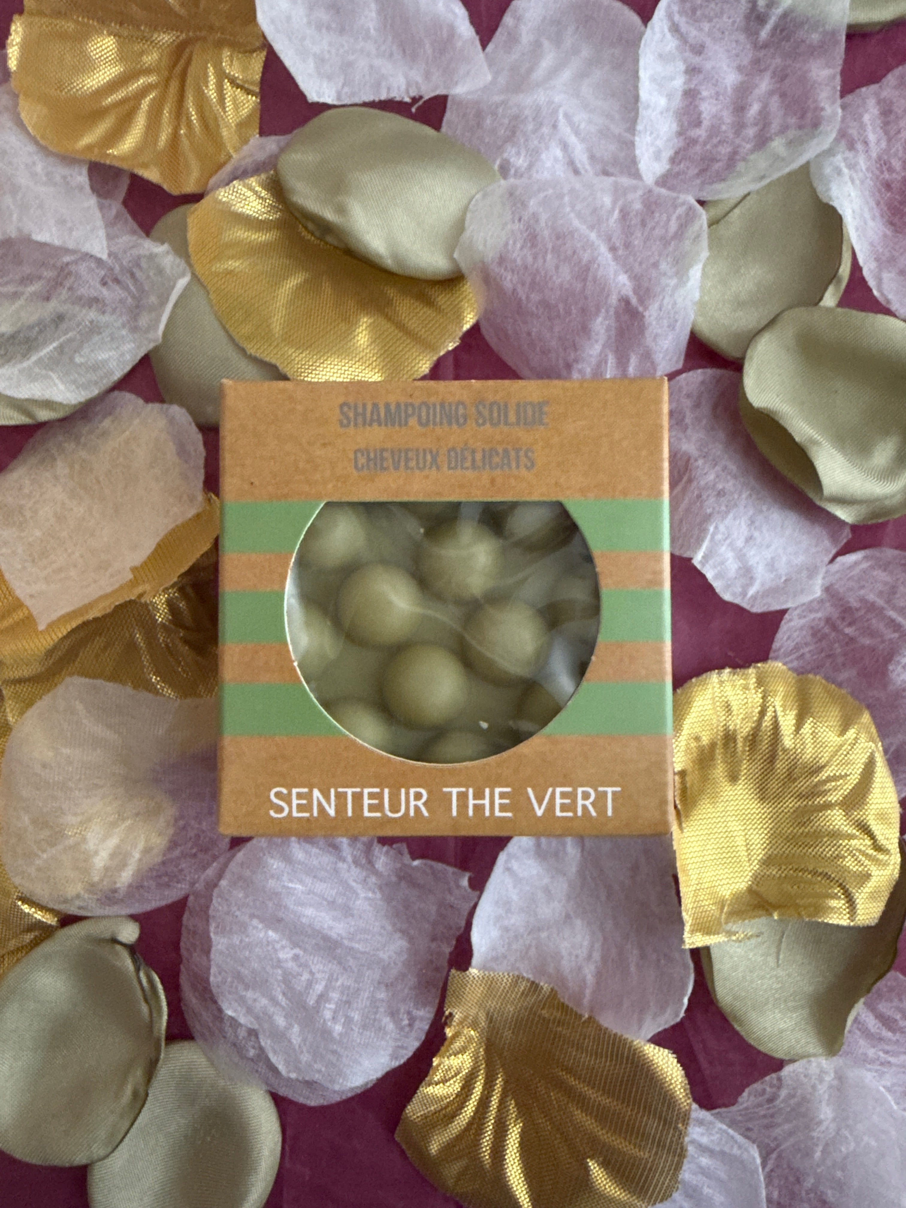 shampoing picots - Vert cheveux délicats - Parfum thé vert