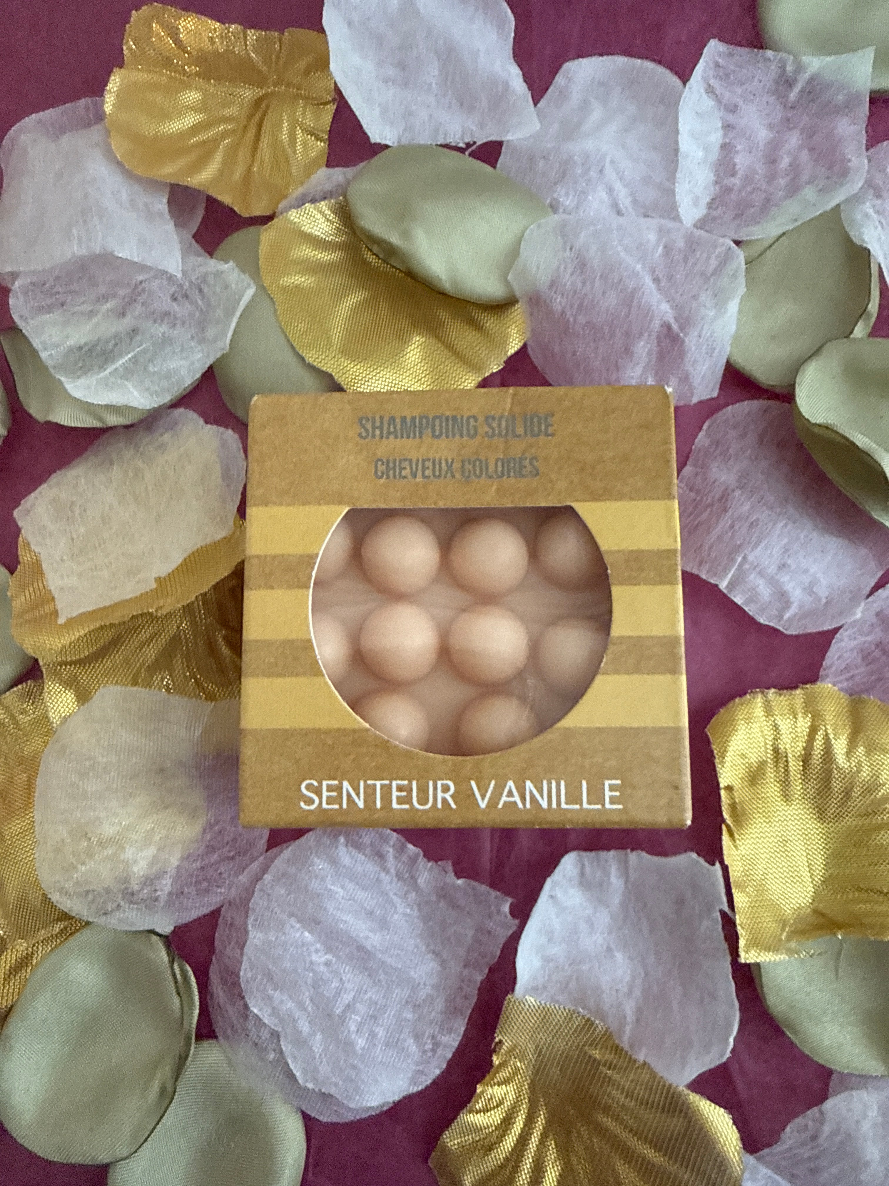 shampoing picots - Brun cheveux colorés - Parfum vanille