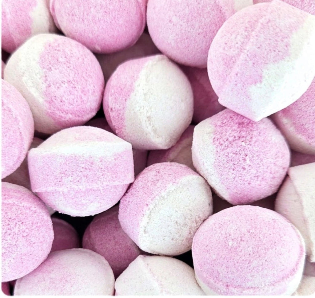 Mini-billes effervescentes bicolores parfum cerise