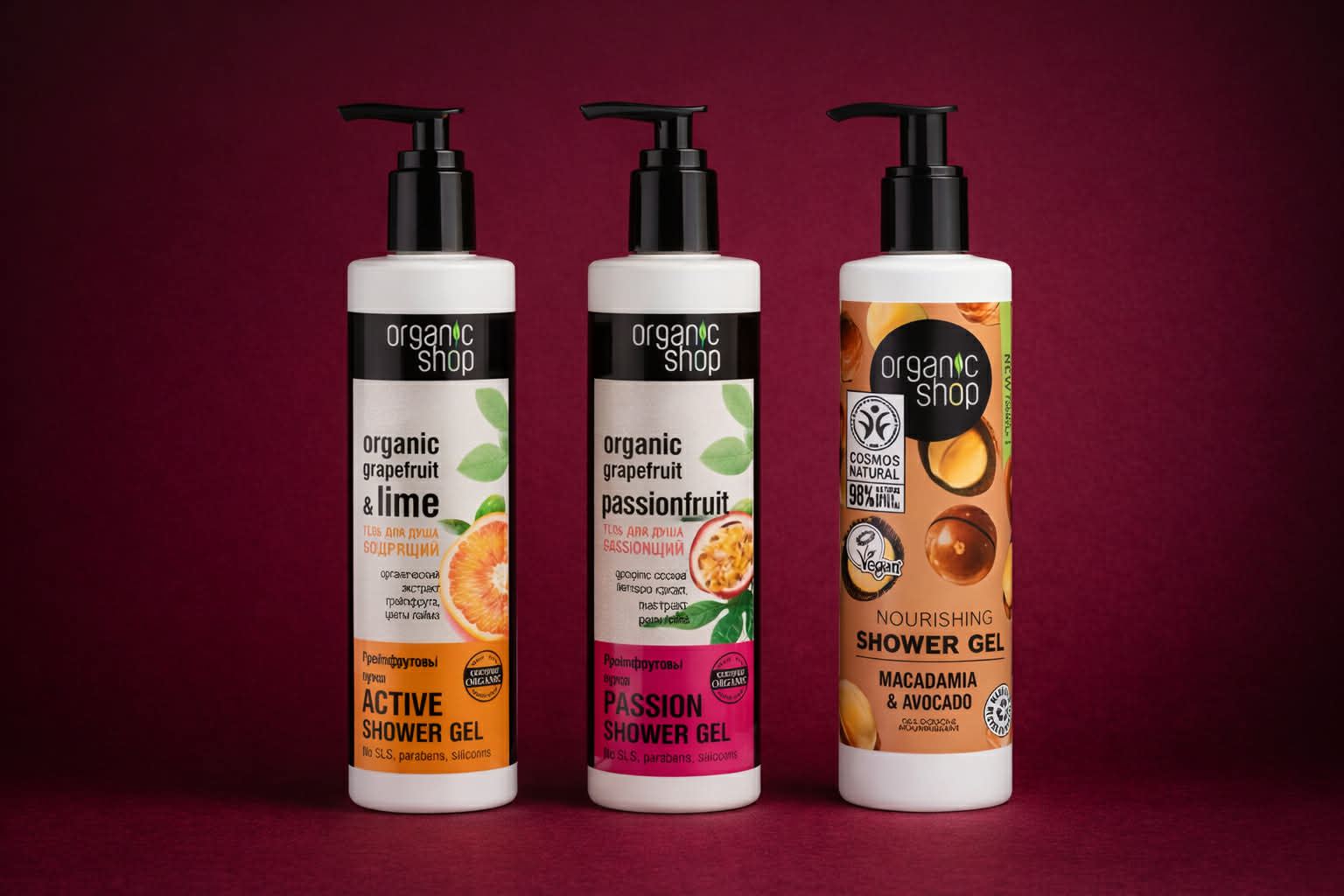 Gel douche (plusieurs senteur)