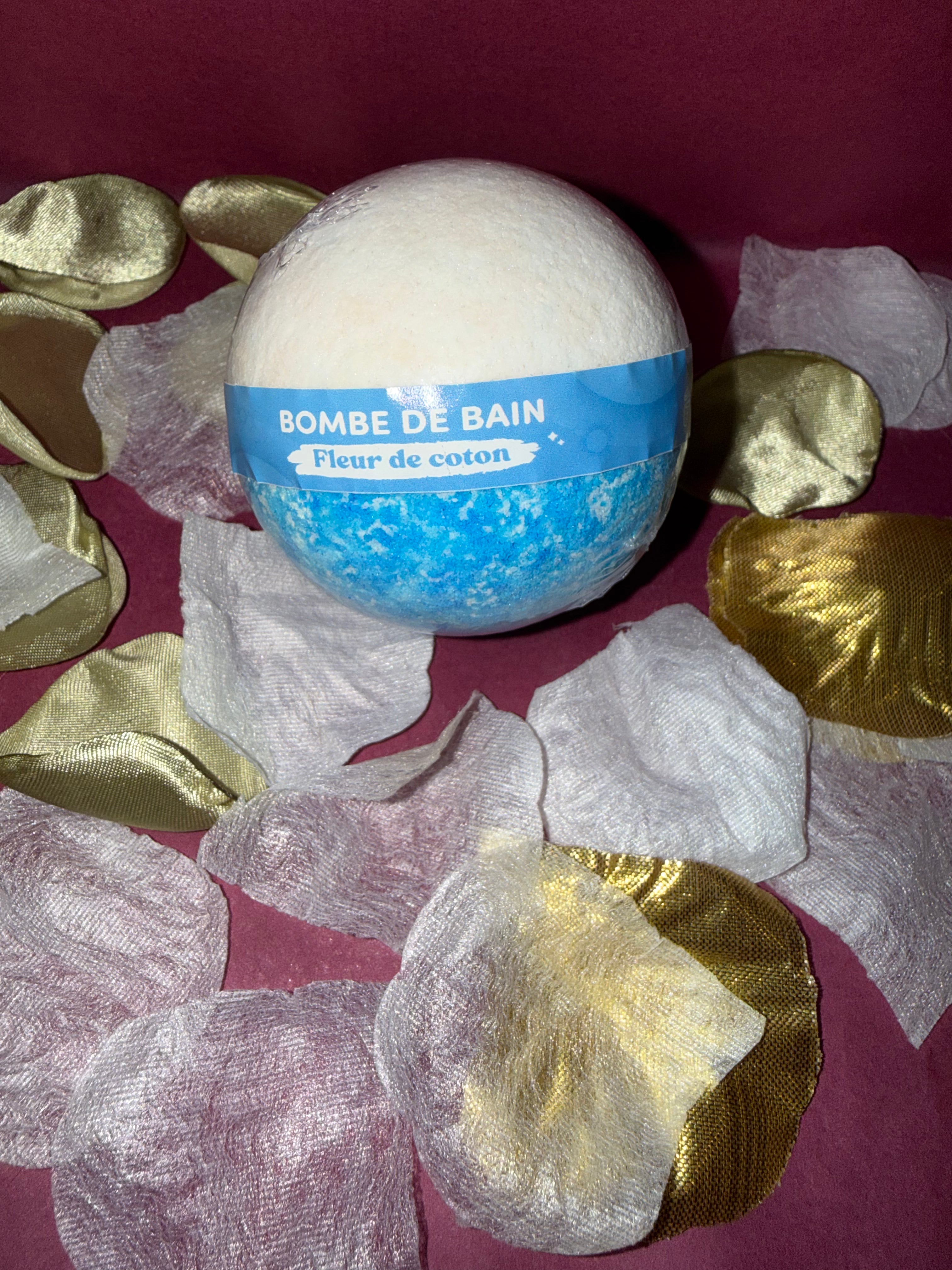 Bombe de bain fleur de coton 125 g ￼